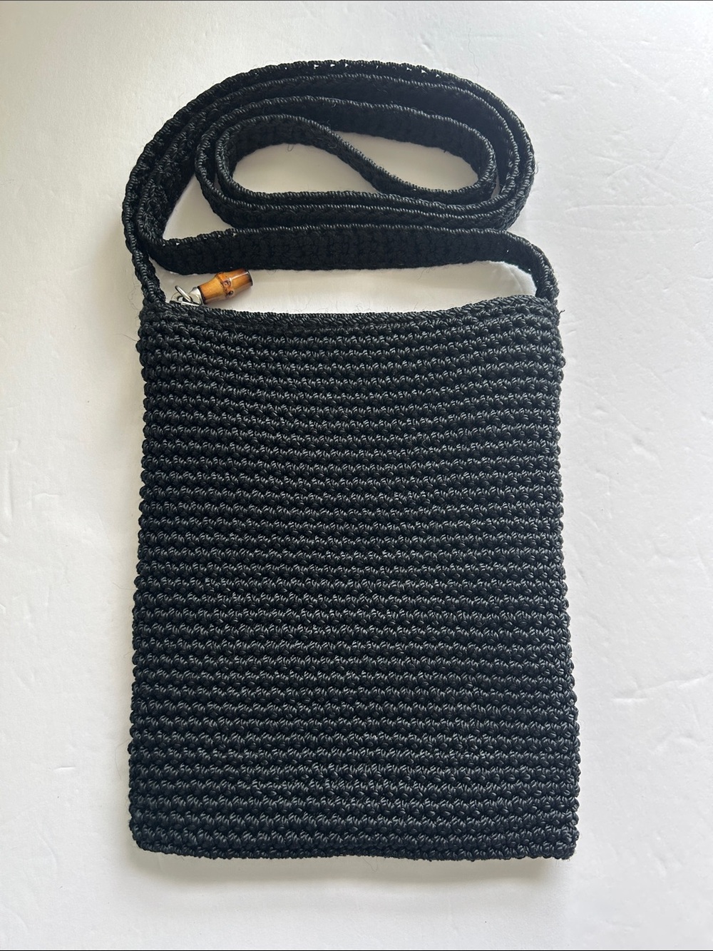 The Sak Small Black Crochet Bag